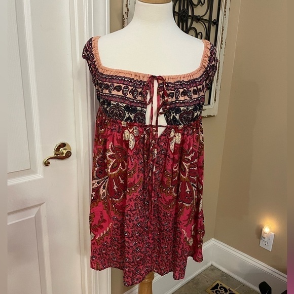 Free People Dresses & Skirts - NWT Free People Intimately Bali Mariposa Slip Mini Dress Red Size XS
